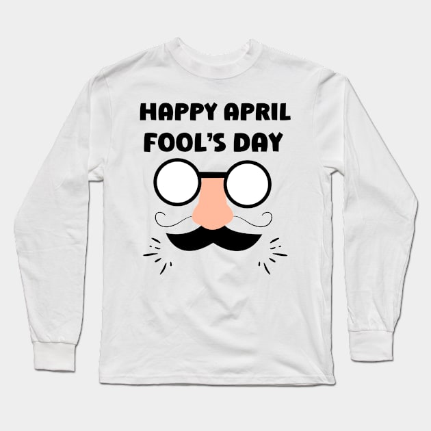 Happy April Fool's Day Long Sleeve T-Shirt by mieeewoArt